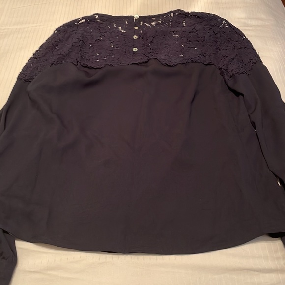 Lulus long sleeve lace appliqué dress blouse - Picture 3 of 3